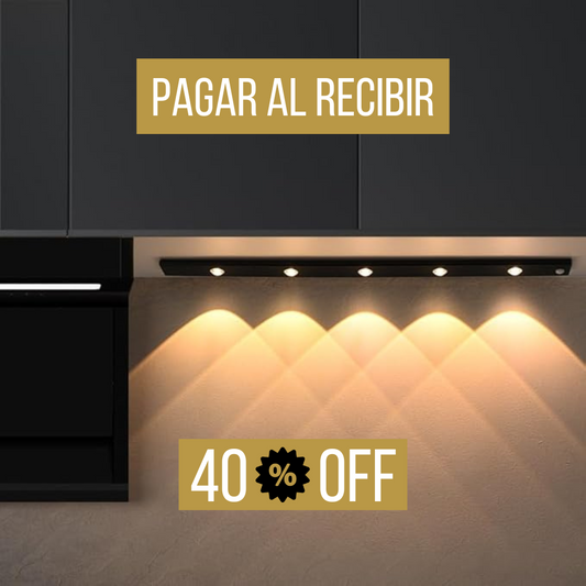 Luz LED Blanca Recargable Con Sensor Movimiento 60CM